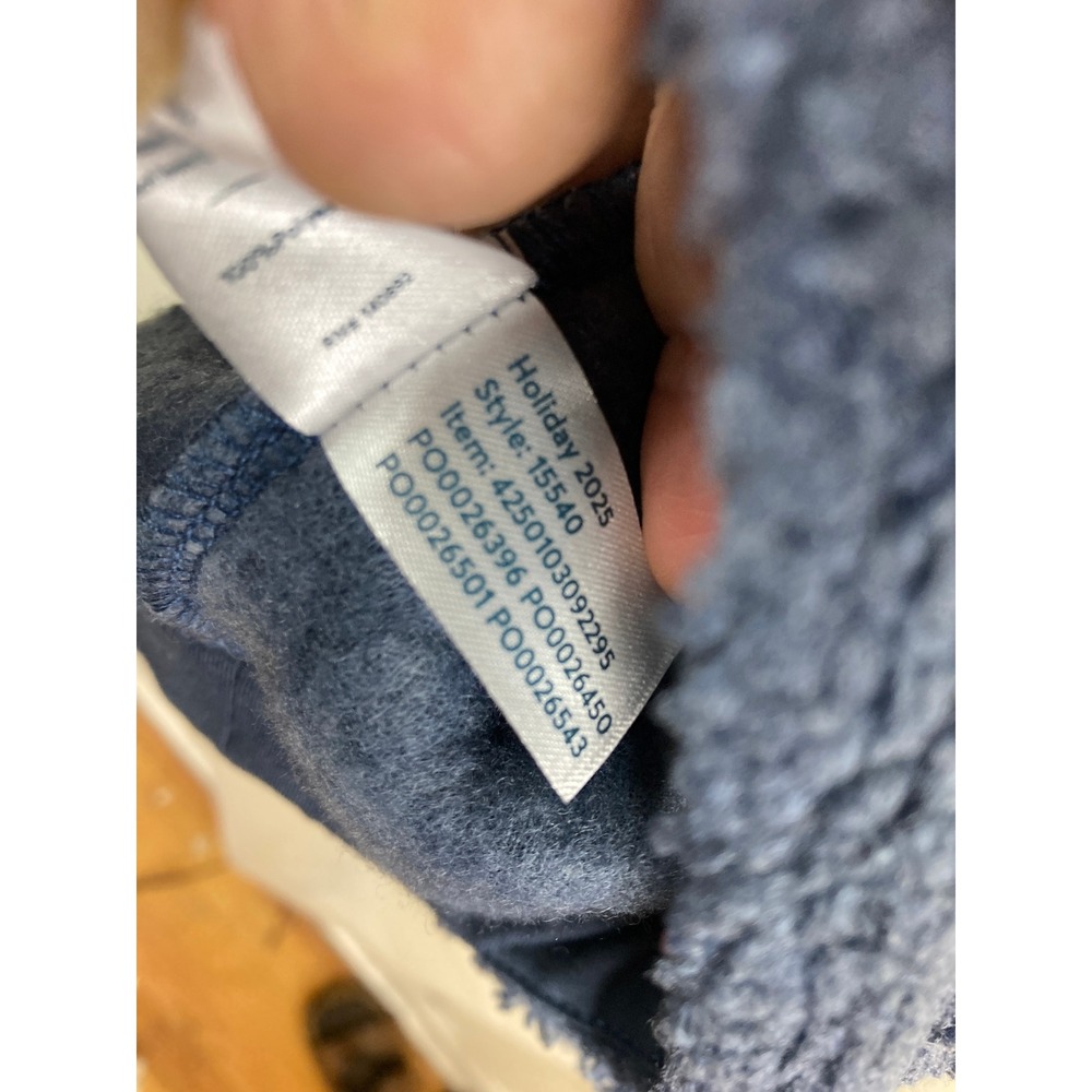 Marine Layer Sherpa Fleece Mens XL Blue Mountain Scene Sweater Nature Ski Cabin - Picture 6 of 9